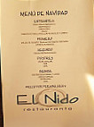El Nido menu