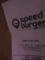 Speed Burger food