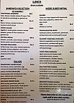 MillPoint Caffé Bookshop menu