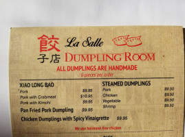 La Salle Dumpling Room menu