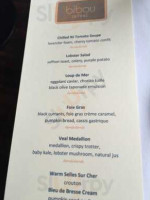 Bibou menu