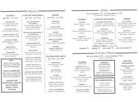 Piattini menu