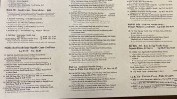 Pho Vn 21 menu