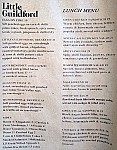 Little Guildford menu