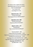 Gasthaus Weiss menu