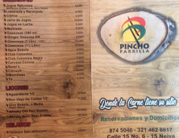 restaurante PINCHO PARRILLA menu