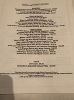Vincent's Market Bistro menu