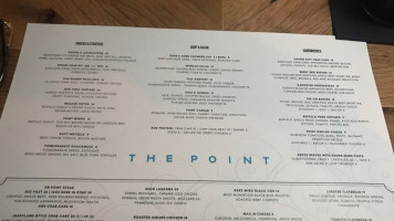 The Point In Towson menu