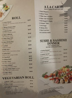 Yamachen's Sushi menu