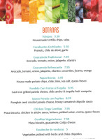 The Fruteria Botanero By Chef Johnny Hernandez menu