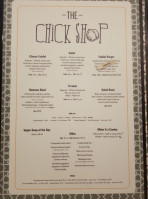 The Chick Shop menu