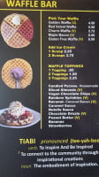 Tiabi Waffle Coffee menu