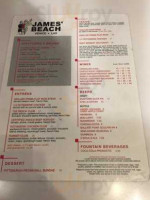 James Beach & Canal Club Restaurants menu