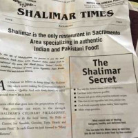 Shalimar menu