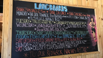 Longboards Olde Towne Portsmouth menu