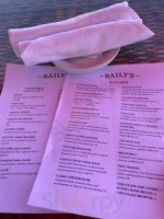 Baily's Old Town Temecula menu