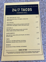 24/7 Tacos menu