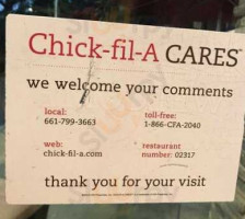 Chick-fil-a menu