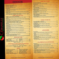 Cubanelle Lounge menu