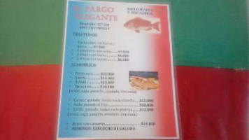 Y Pescaderia El Pargo Elegante menu