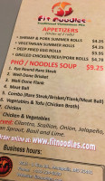 Pho 5up Annapolis menu