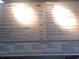 Elevation Burger menu