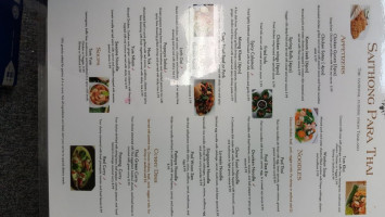 Saithong Para Thai menu