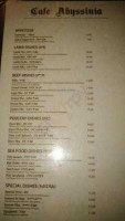 Cafe Abyssinia Carta