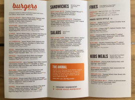 Next Level Burger menu
