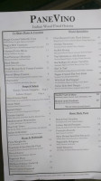 Osteria PaneVino menu