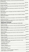 Sake Thai And Sushi menu