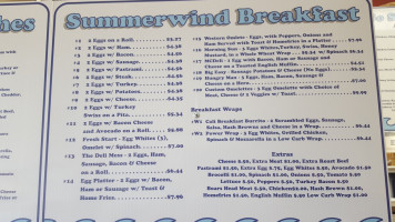 Summerwind Gourmet Delicatessen Catering menu
