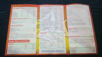Two Brothers From Italy Pizza menu