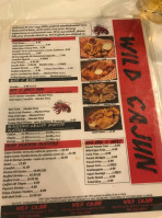Wild Cajun menu
