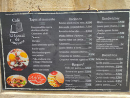 El Corral De Guevara menu