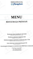 Tumska Przystan menu