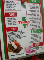 Tunis Seafood, Wings Subs food