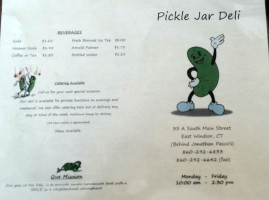Pickle Jar Deli menu
