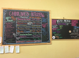 Caroline's Kitchen Healthy Eatery menu