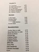 The Greeks menu