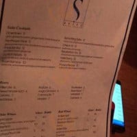 Suite Food Lounge menu