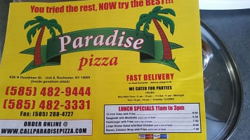 Paradise Pizza food