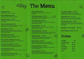 Solo Pizza menu