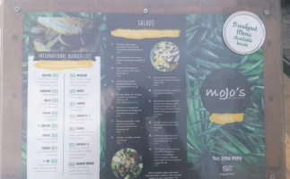 Mojo's menu