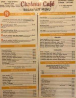 Chateau Coffee Cafe menu