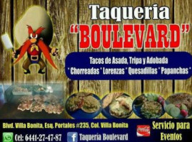 Taquería Boulevard menu
