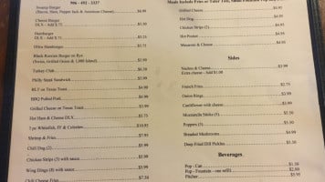 Silver Creek Grill Pub menu