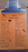 Bistró Petit menu