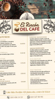 El Rincon Del Cafe menu