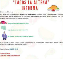 Tacos La Alteña inside